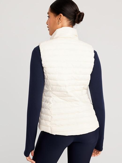 Narrow-Channel Quilted Puffer Vest Product Image