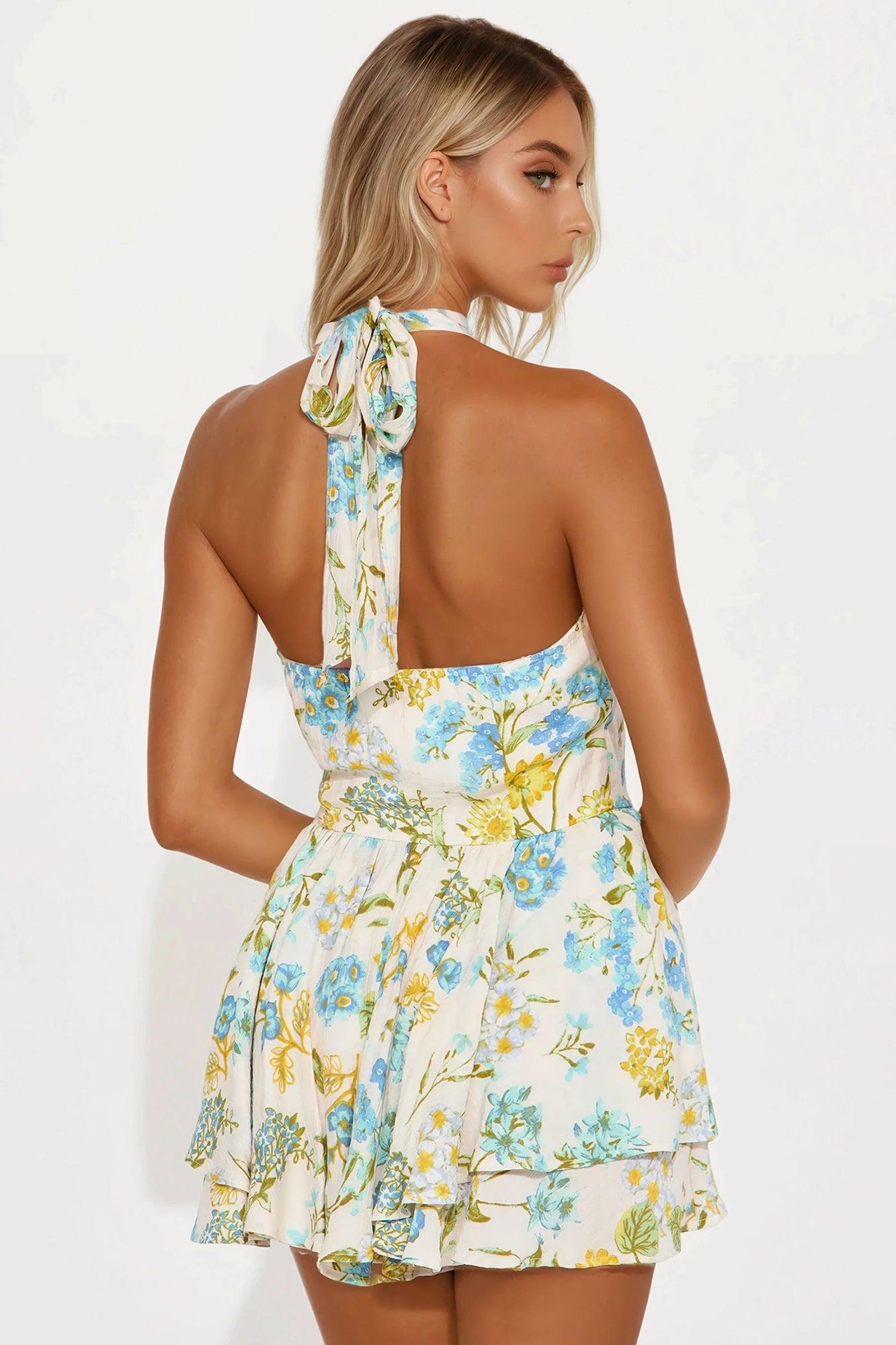 Springtime Cutie Romper - Ivory/combo Product Image