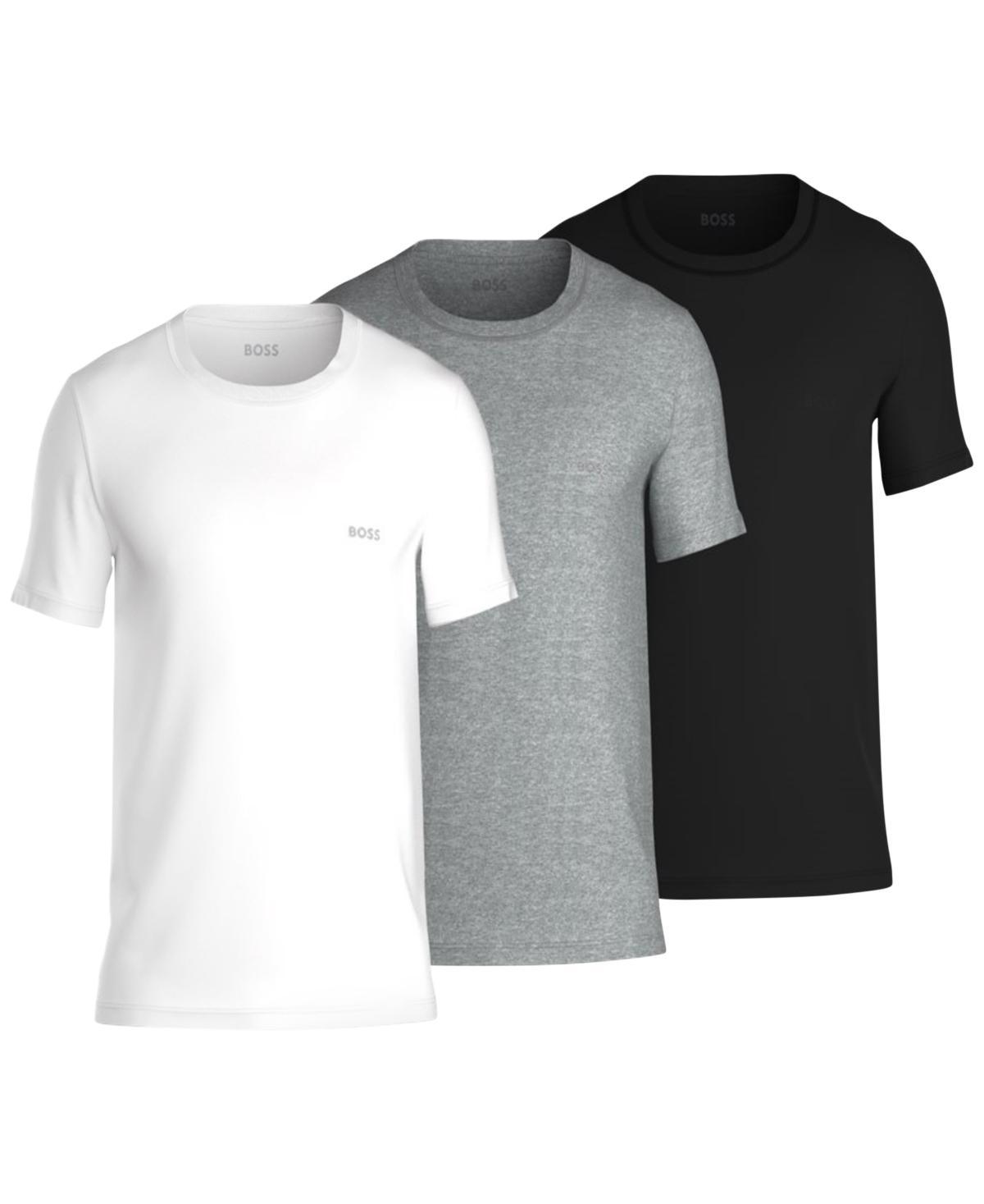 Boss by Hugo Boss Mens 3-Pk. Classic Assorted Solid Color Crewneck T-Shirts Product Image