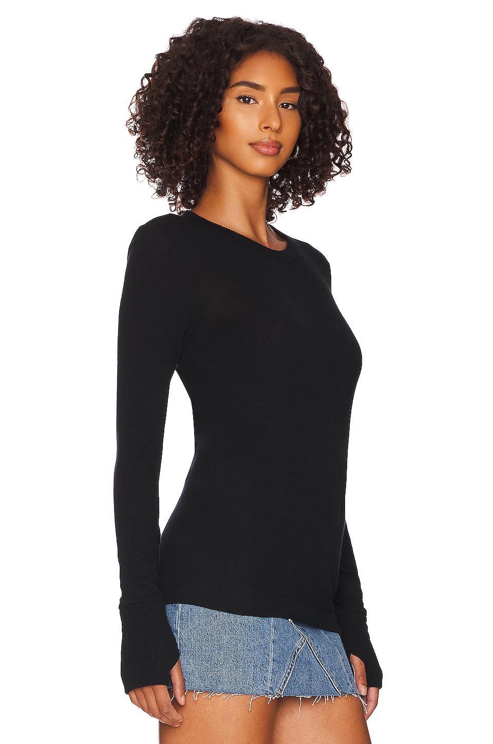 Cashmere Easy Cuffed Crew Enza Costa Product Image