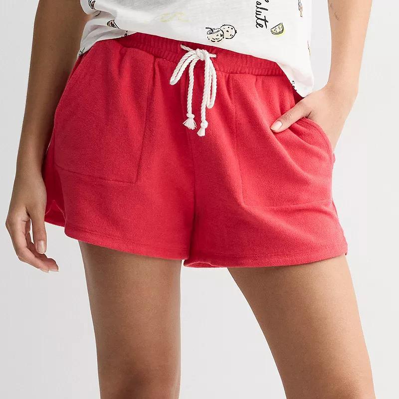 Women's Sonoma Goods For Life® Towel Terry Midi Shorts, Size: XL, Blue Product Image