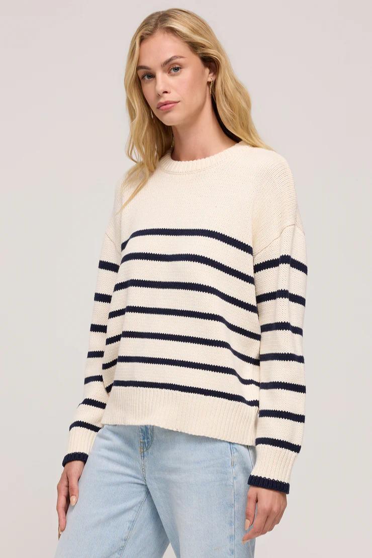 Boyfriend Stripe Sweater Product Image
