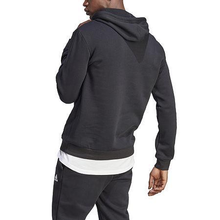 Mens adidas Essential Big Logo Fleece Hoodie Product Image