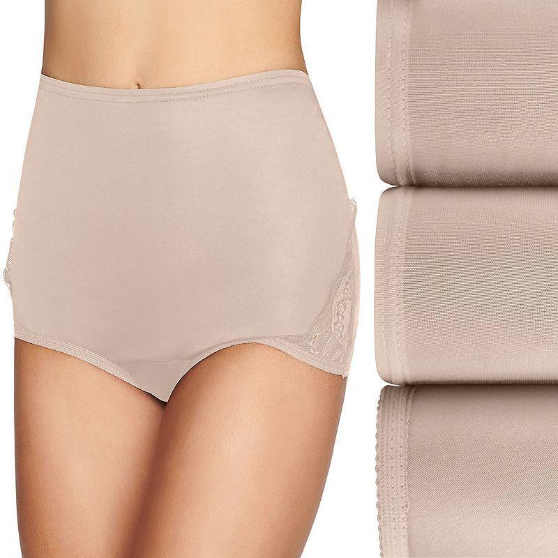 Women's Vanity Fair Lingerie® Perfectly Yours 3-Pack Noveau Brief Panty Set 13011, Size: 12, Fawn 3pk Product Image