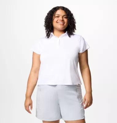 Columbia Women's PFG Tidal Tee Short Sleeve Polo - Plus Size- Product Image