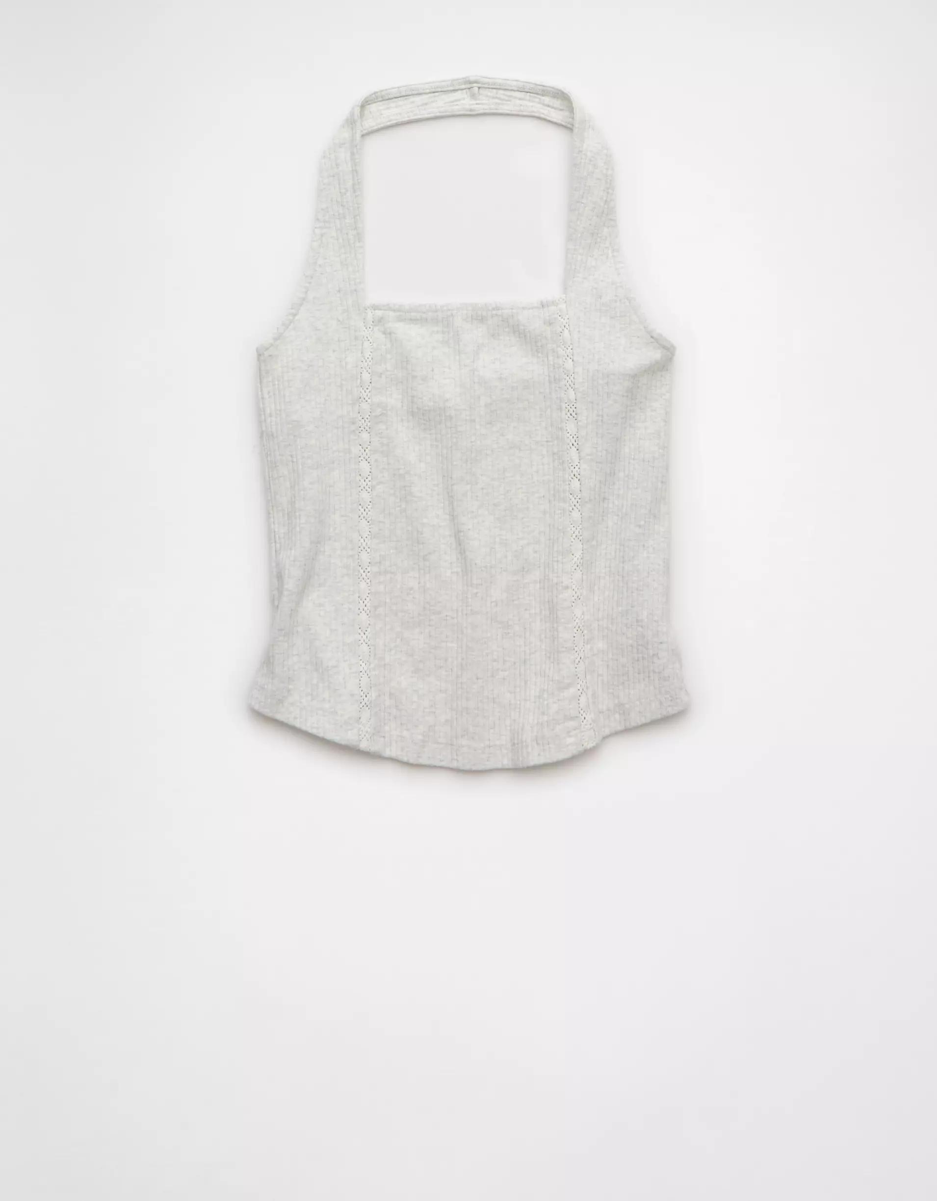 AE Lace Halter Tank Top Product Image