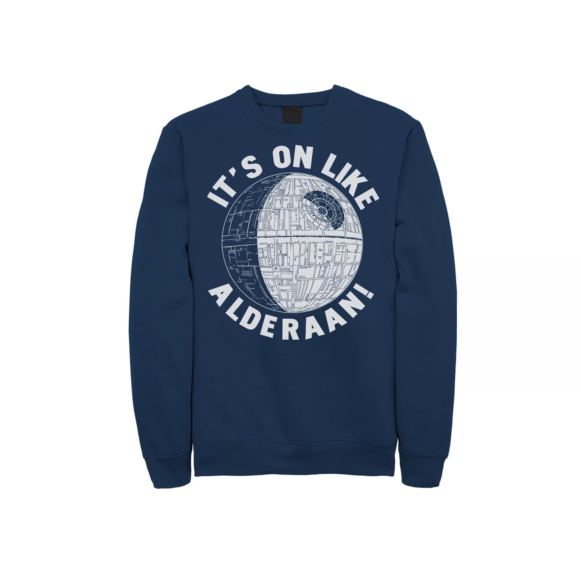 Men's Star Wars On Like Alderaan Sweatshirt, Size: XL, Blue Product Image