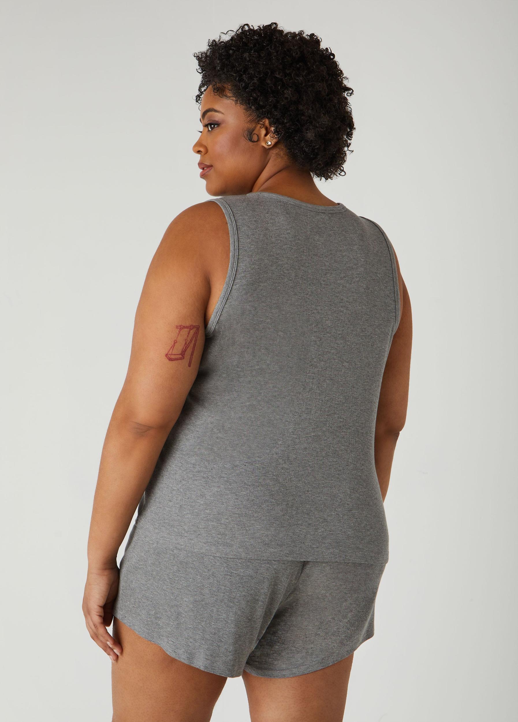 Bebe Ribbed Crystal Shorts Set Product Image