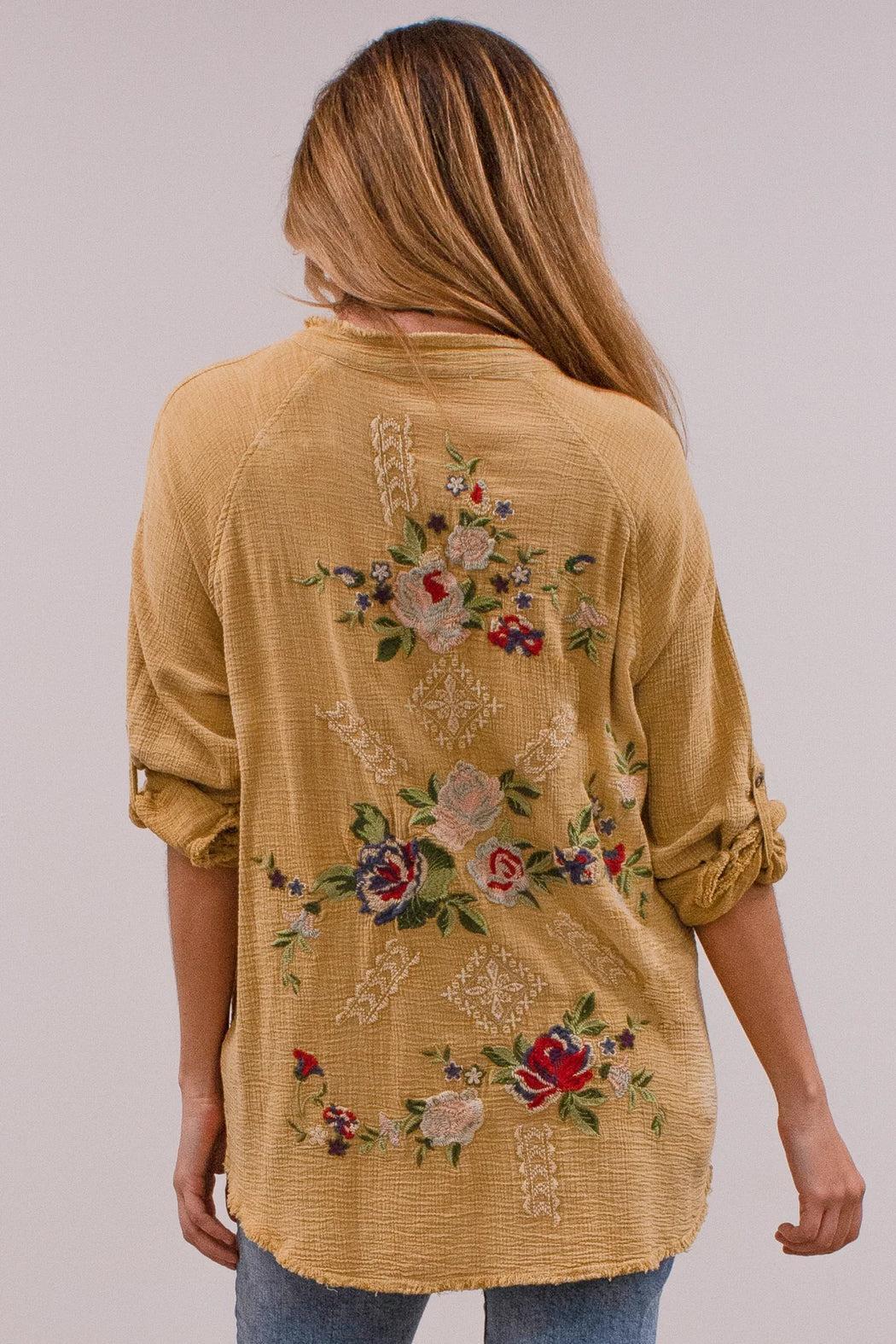 Embroidered Fleur Shirt Product Image