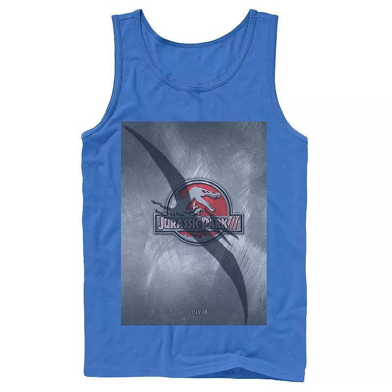 Men's Jurassic Park 3 Movie Poster Pterodactyl Tank Top, Size: Small, Black Product Image