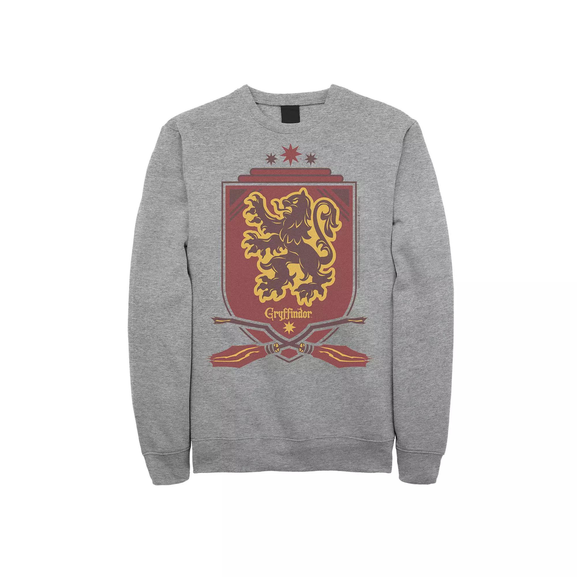 Men's Harry Potter Gryffindor Quidditch Shield Sweatshirt, Size: XL, Athletic Grey Product Image