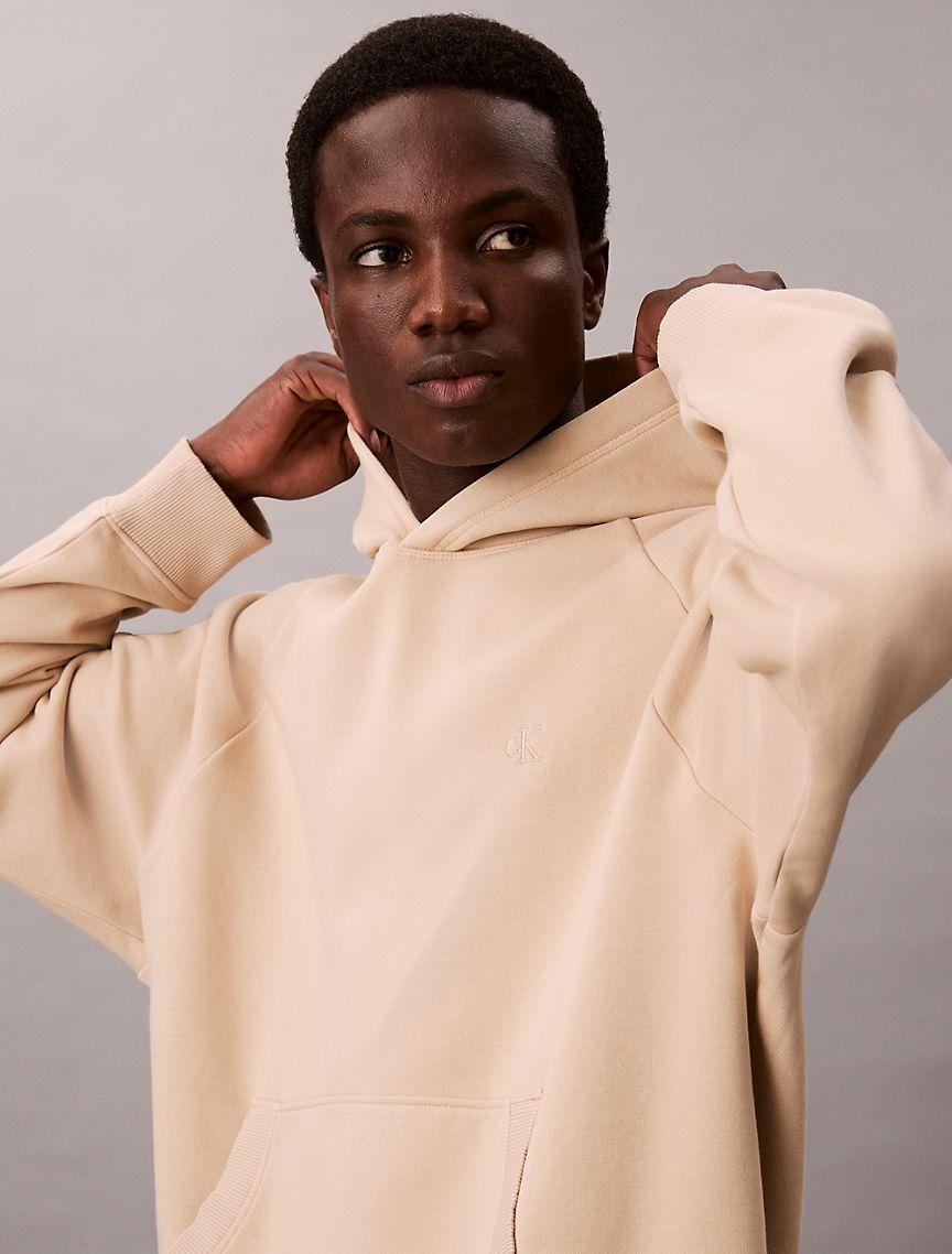 Washed Fleece Relaxed Hoodie Product Image