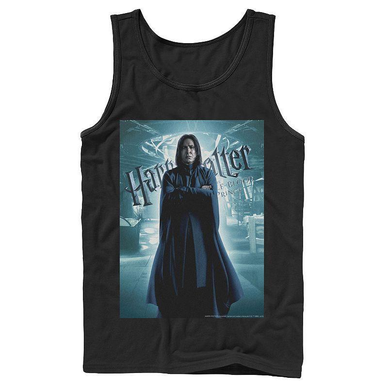 Men's Harry Potter Half-Blood Prince Snape Character Poster Graphic Tank Top, Size: Large, White Product Image