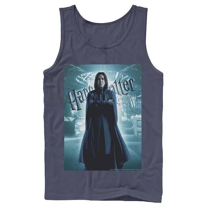 Men's Harry Potter Half-Blood Prince Snape Character Poster Graphic Tank Top, Size: Large, White Product Image