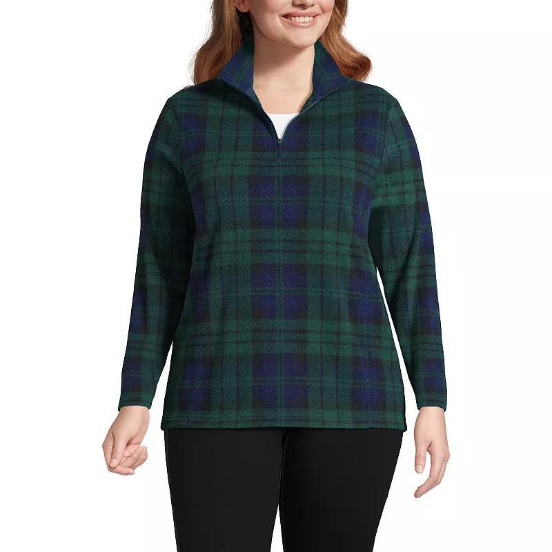 Plus Size Lands End 1/4-Zip Fleece Pullover, Womens Product Image