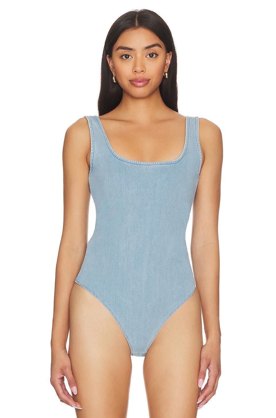 Indigo Modern Tank Bodysuit Good American Product Image