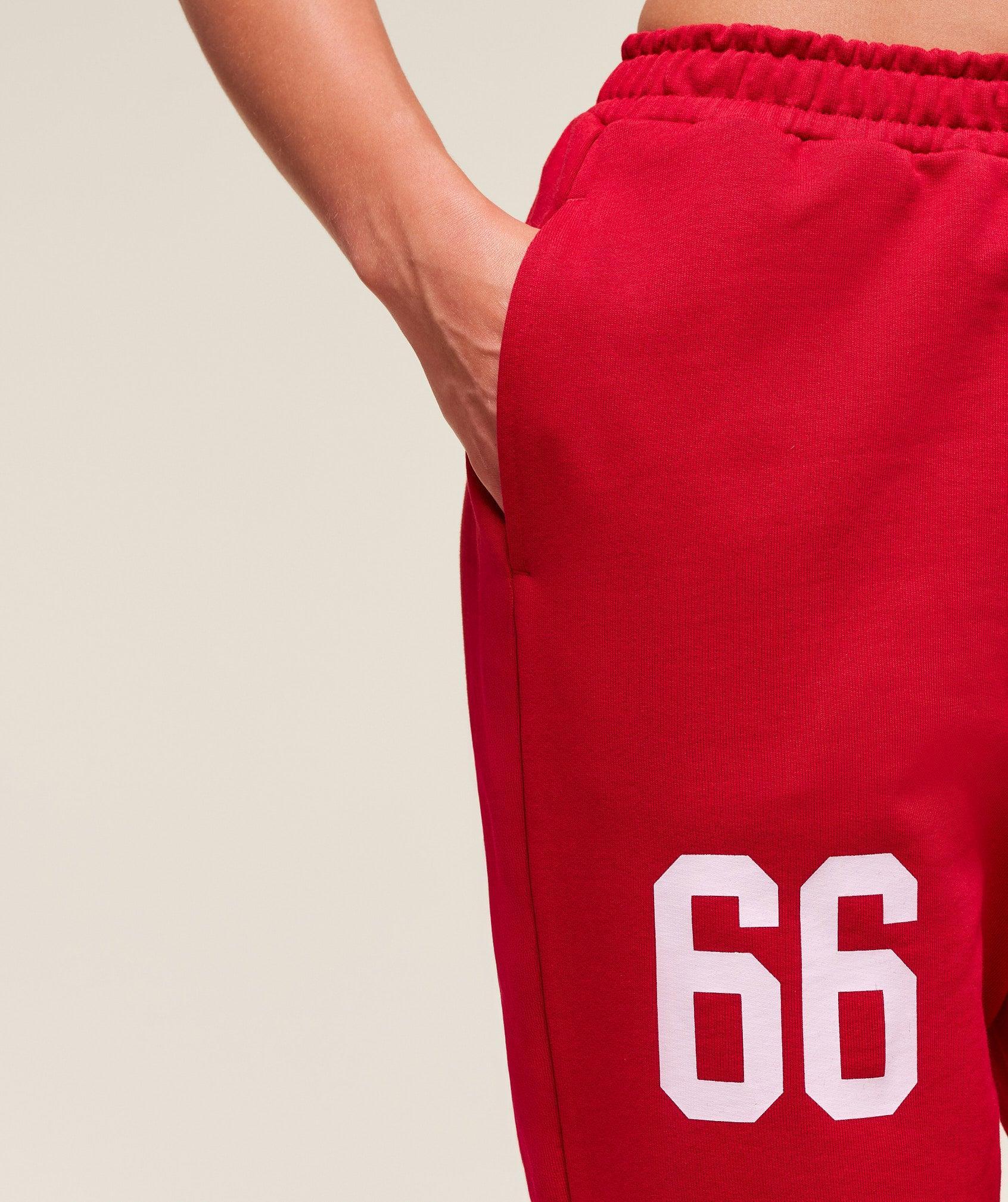 Gymshark Campus Graphic Oversized Jogger - Conditioning Red Female Product Image