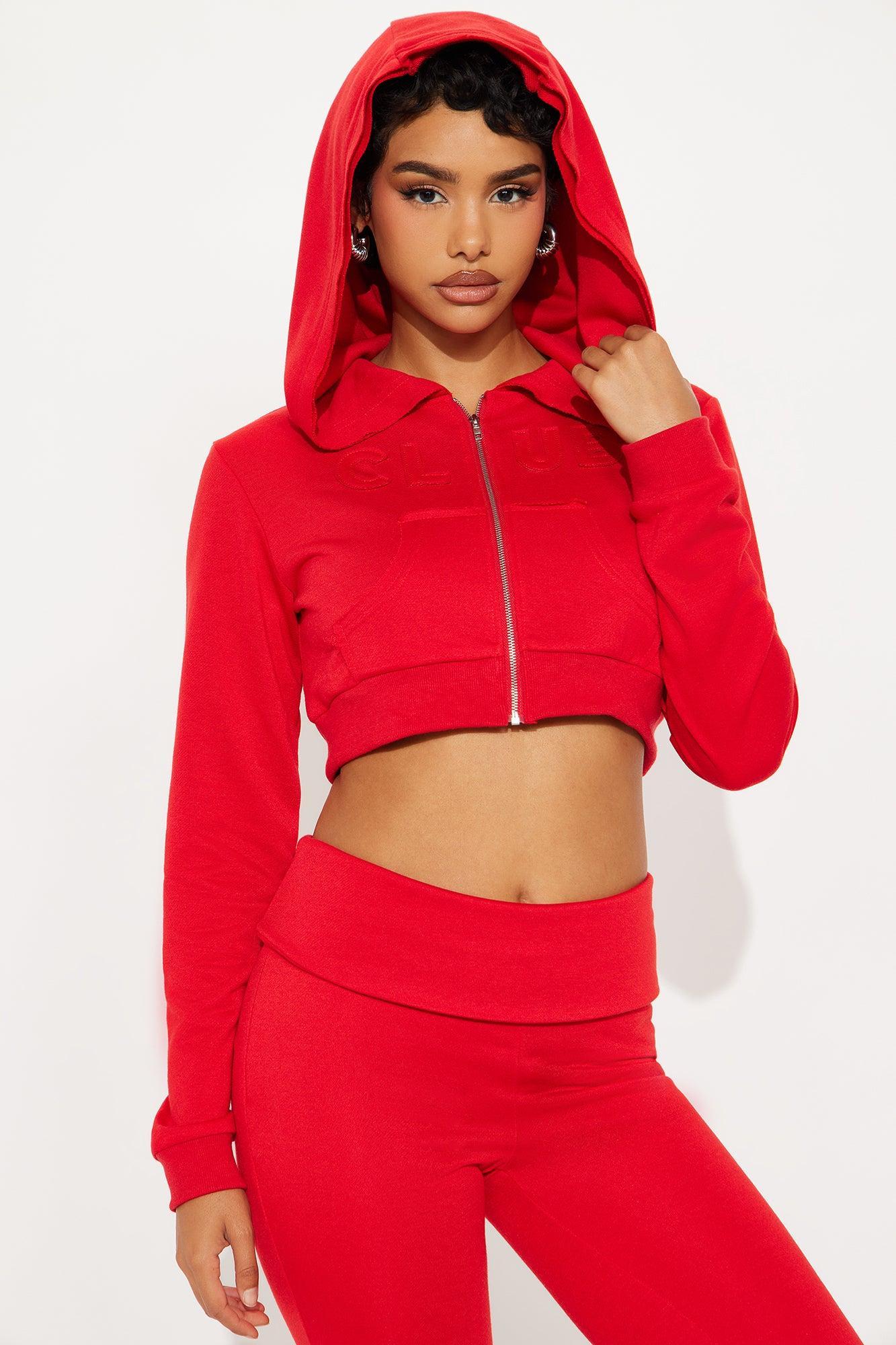 Couch Couture Low Waist Pant Set - Red Female Product Image