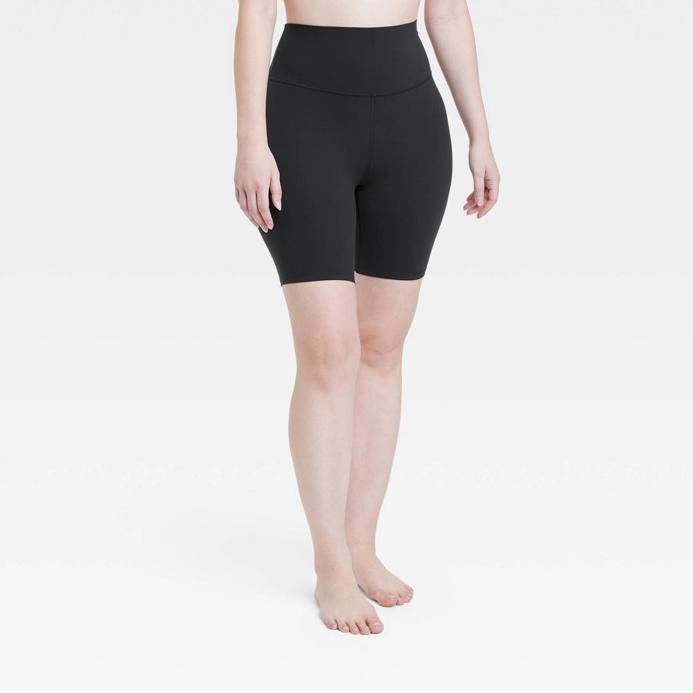 Womens Everyday Soft Ultra High-Rise Bike Shorts 8 - All In Motion Black 3X Product Image