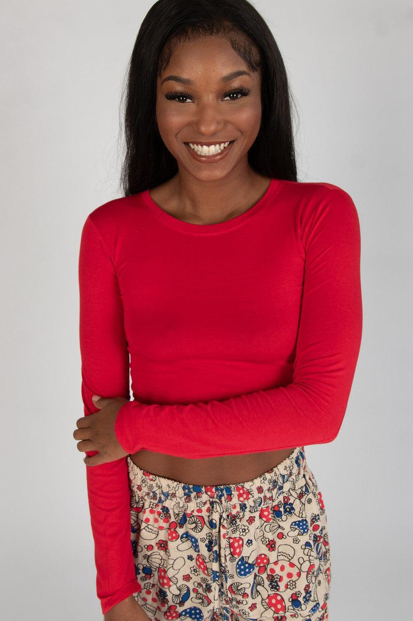 Long Sleeve Crew Neck Tee Product Image