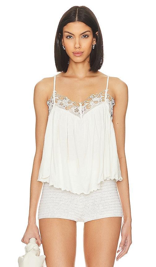 Kayla Lace Camisole In White Product Image