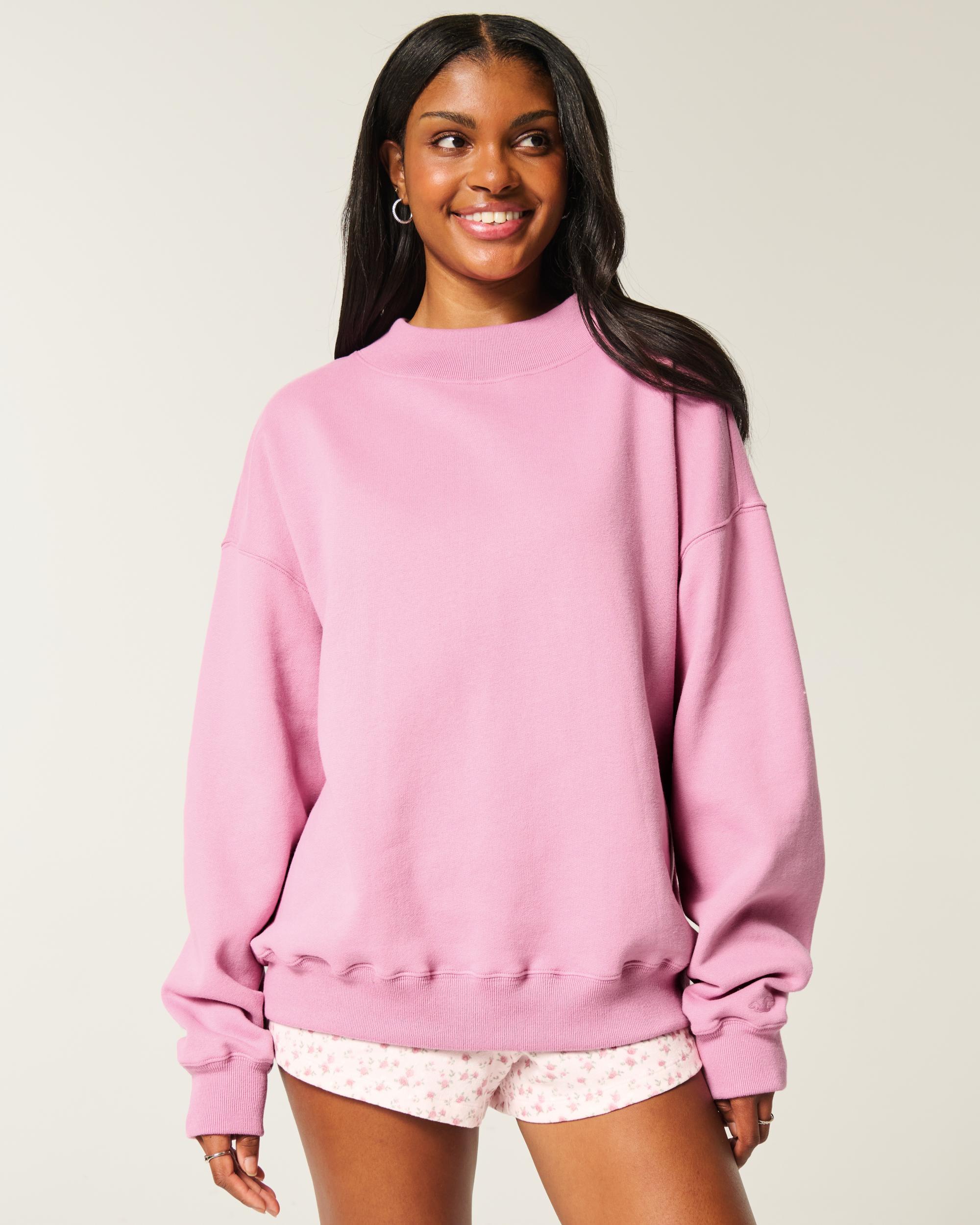 Oversized Mock-Neck Sweatshirt Product Image