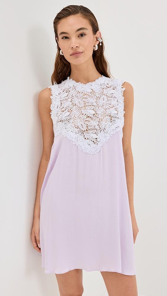 Kika Vargas Sarah Dress Lilac Viscose | Shopbop Product Image