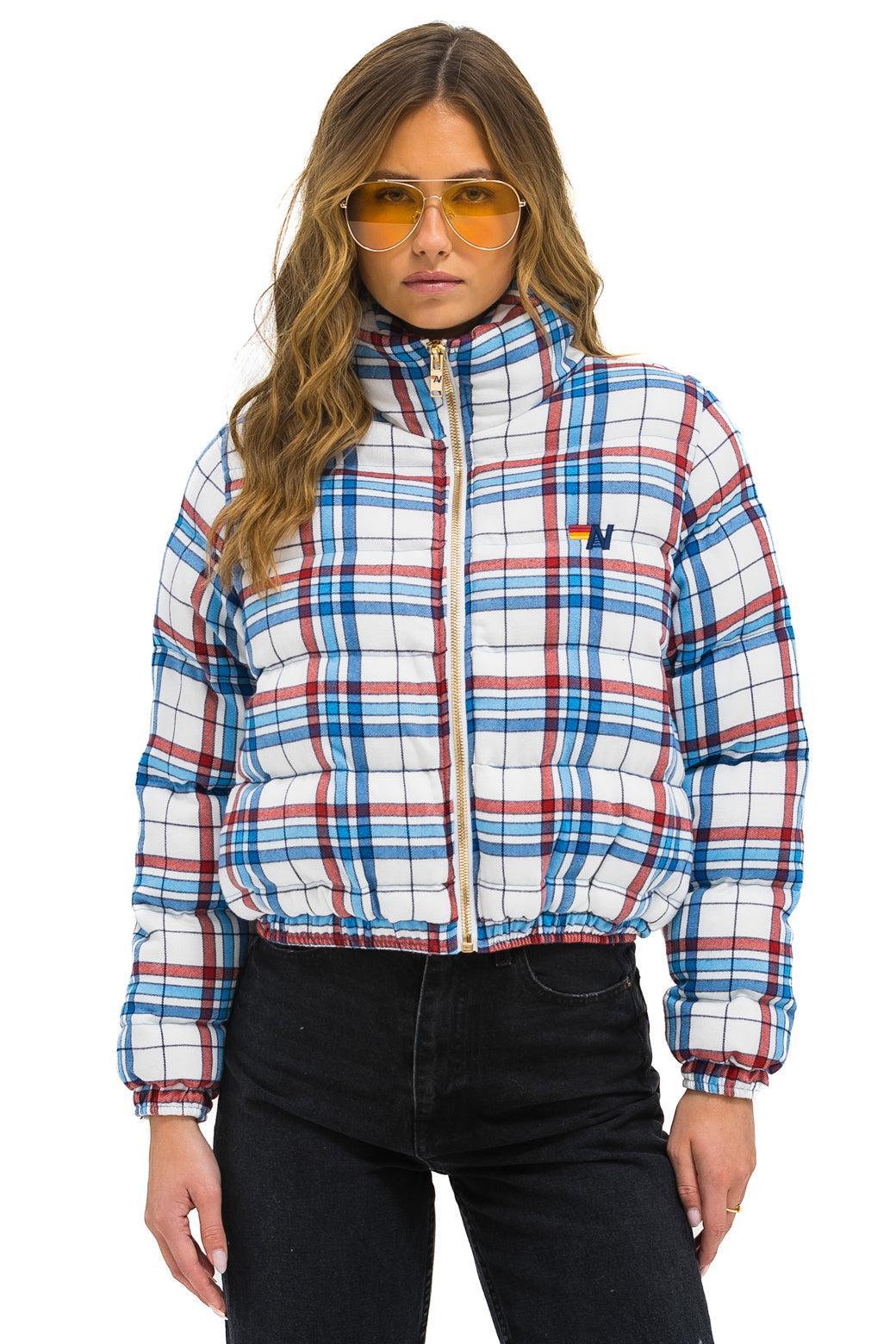 APRES PLAID PUFFER JACKET - MONTAUK PLAID Female Product Image