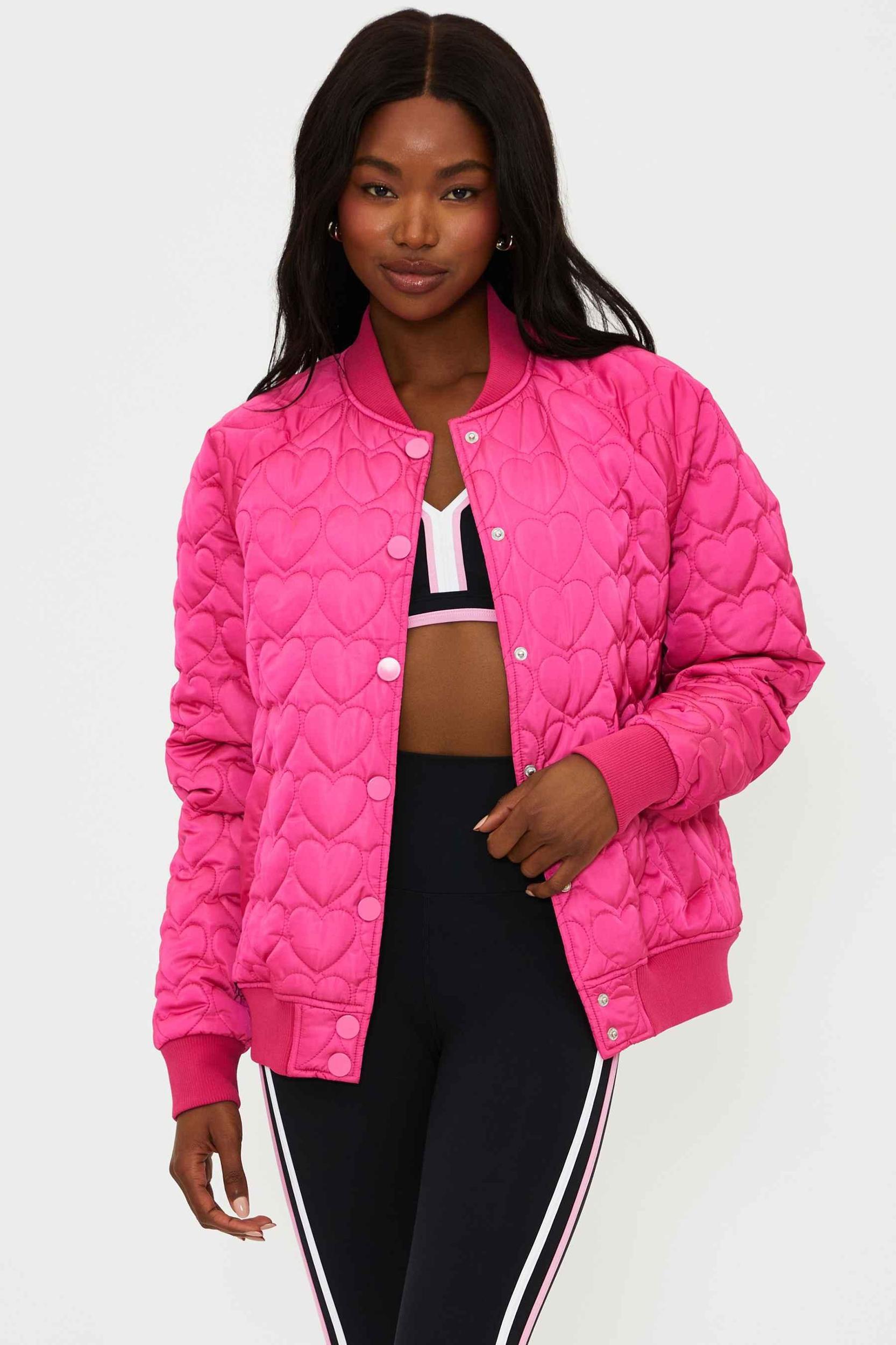 Flight Jacket Fuchsia Heart Product Image