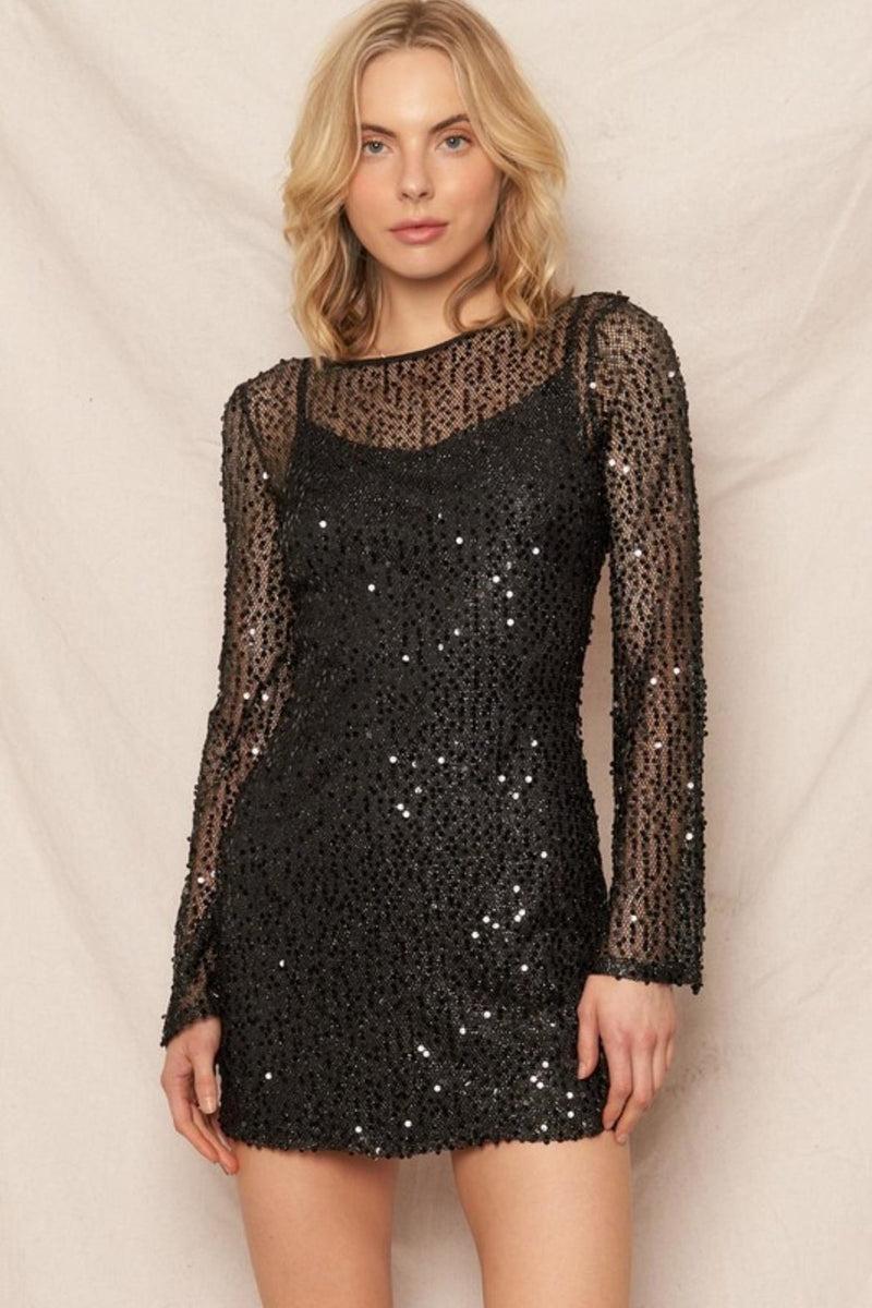 Sequin Mini Dress Product Image