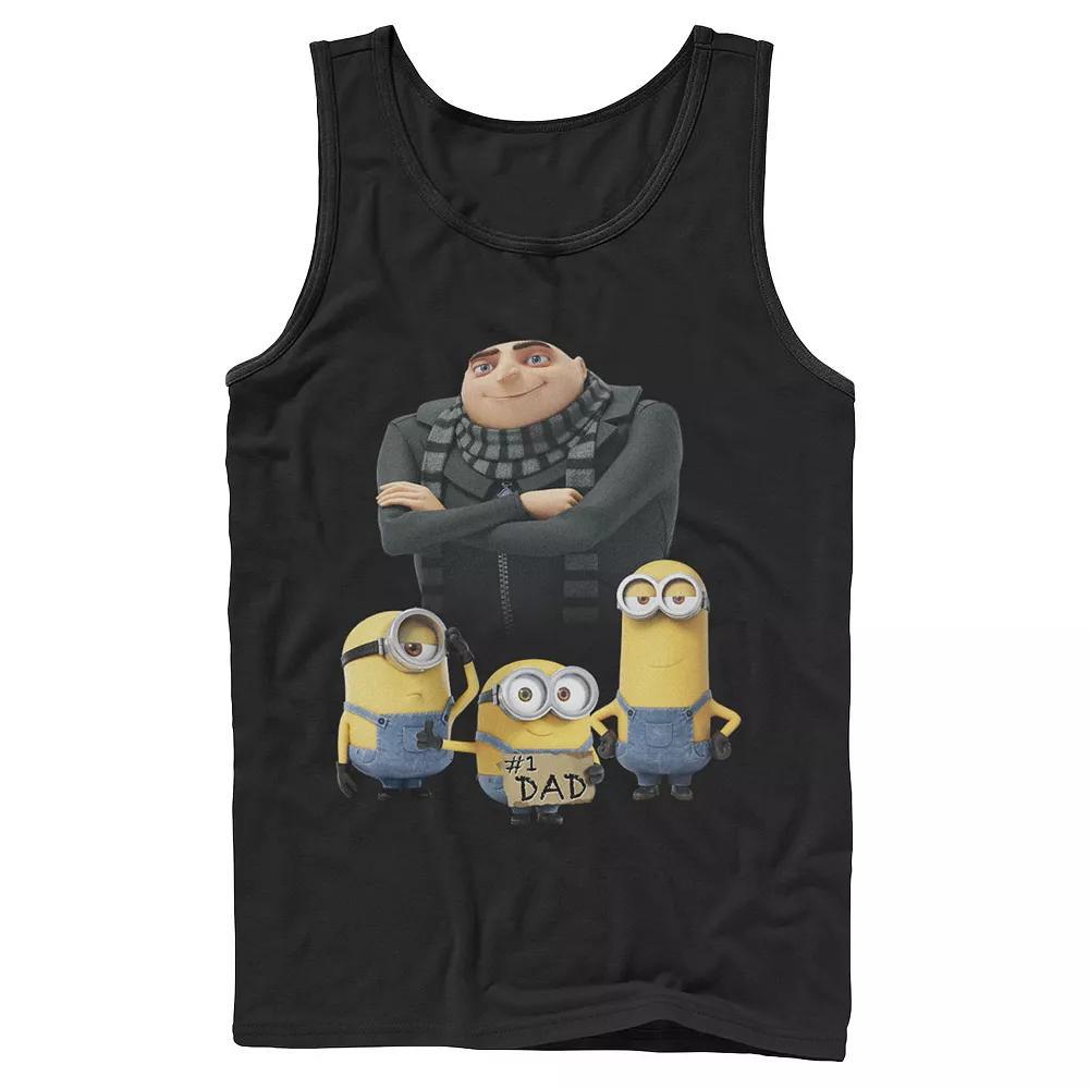 Men's Despicable Me Minions Count Dracula Portrait Tank Top, Size: Large, Black Product Image