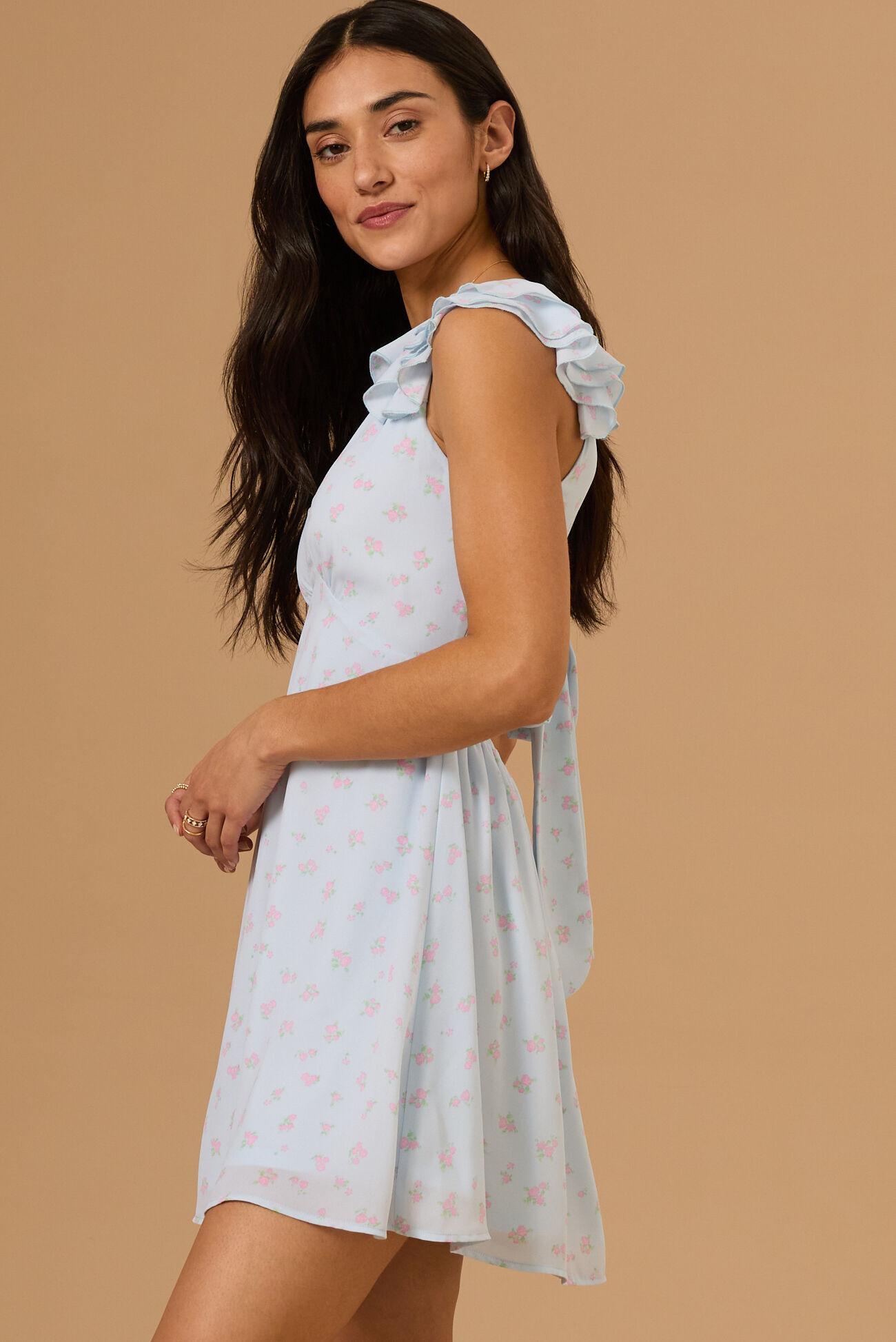 Evangeline Floral Mini Dress Product Image