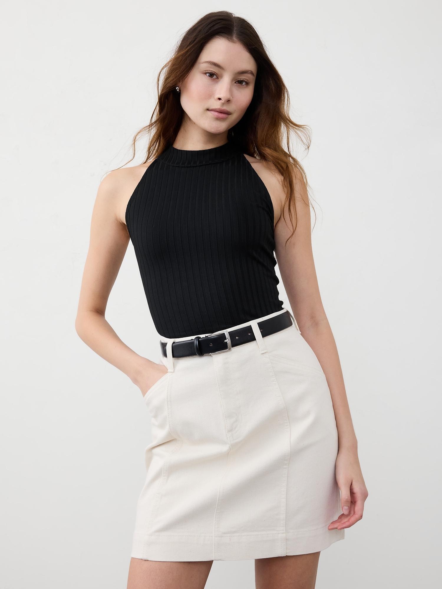 Wide Ribbed Halter Top Product Image