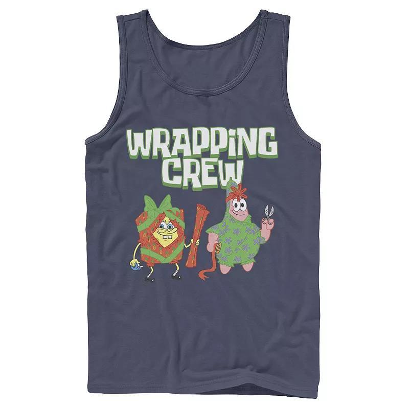 Mens Nickelodeon Spongebob Squarepants Patrick Wrapping Crew Christmas Graphic Tank Top Product Image