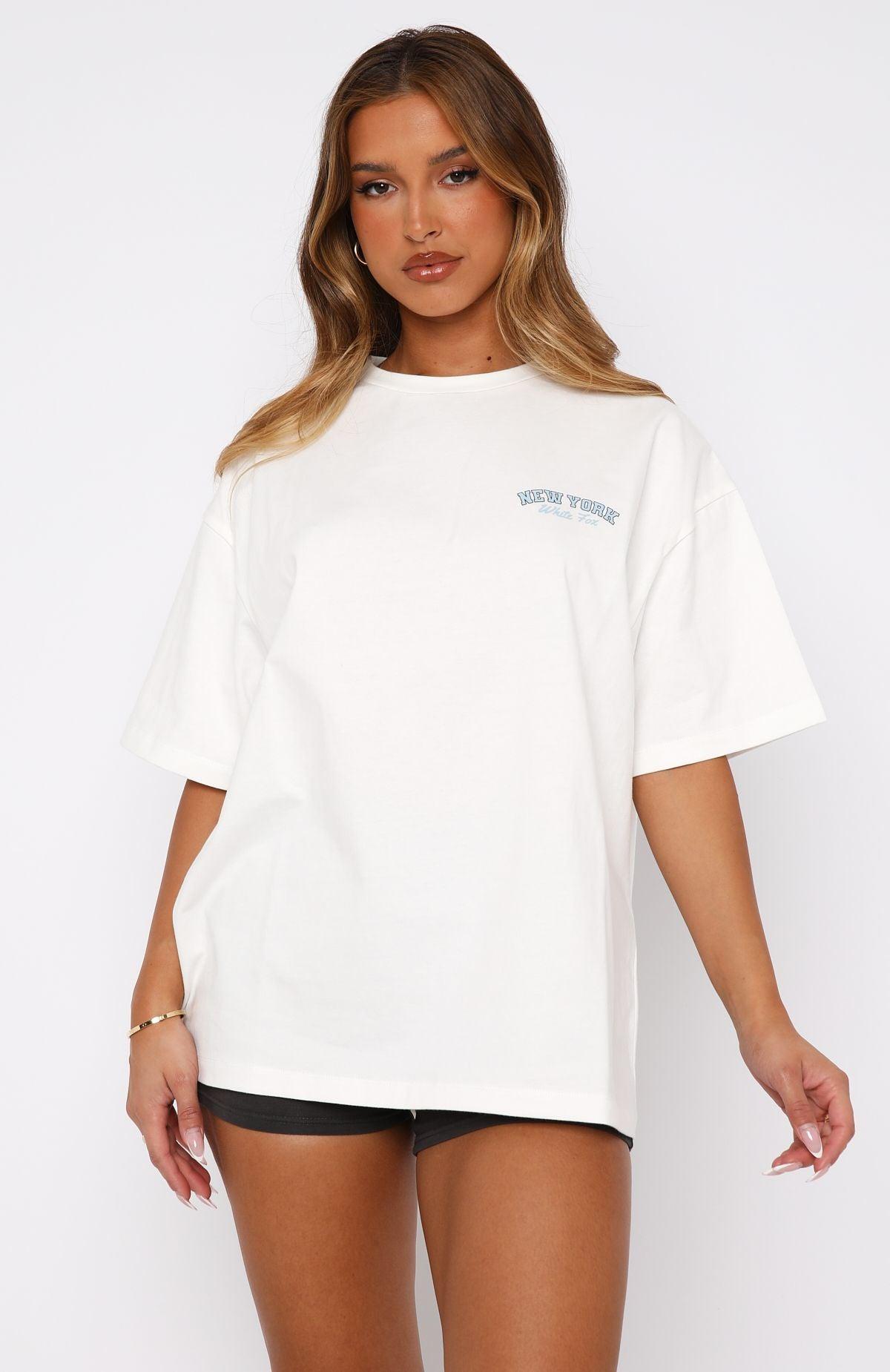 Team New York Oversized Tee White Product Image