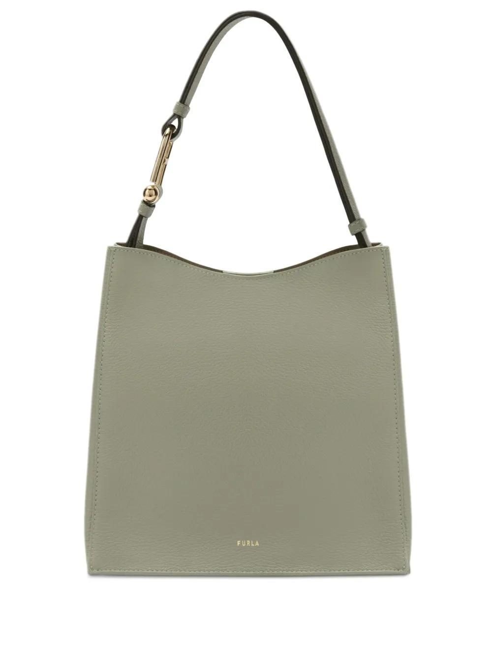 FURLA Mini Nuvola Shoulder Bag In Green Product Image