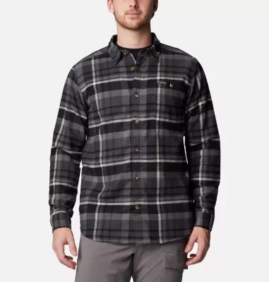 Men's Columbia Pitchstone™ Heavyweight Flannel Shirt, Size: XXL, Delta Product Image