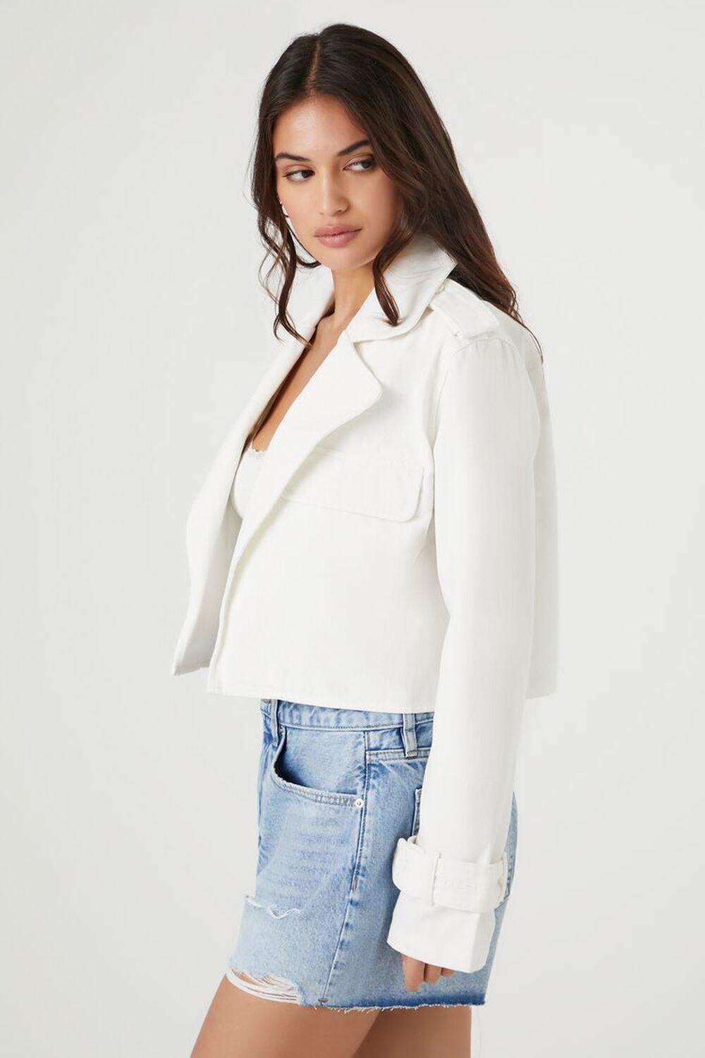 Cropped Twill Jacket | Forever 21 Product Image