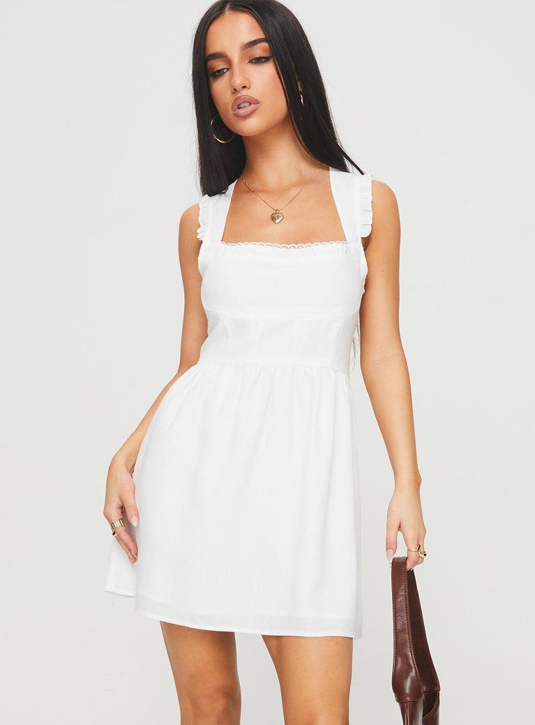 Mochi Mini Dress White Product Image
