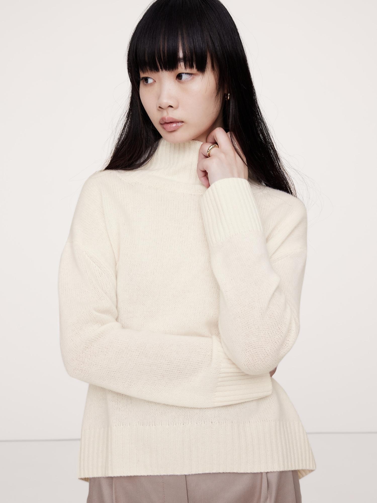 Oversized Cashmere Turtleneck Sweater Product Image