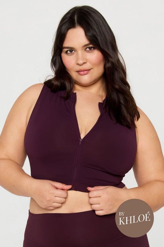 Sleek Seamless Zip Crop Top Product Image