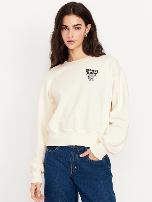 SoComfy Graphic Drop-Shoulder Crew-Neck Sweatshirt Product Image