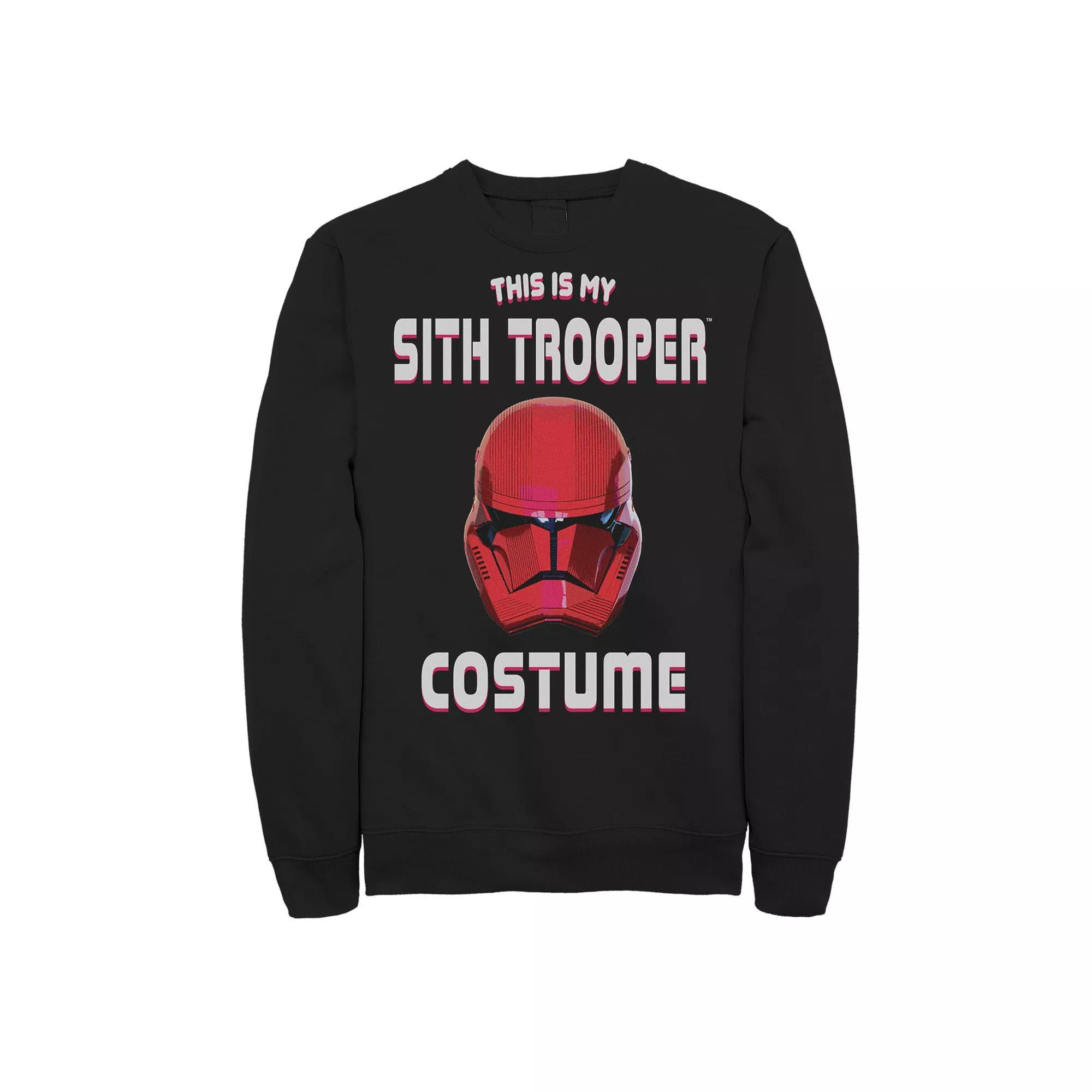 Men's Star Wars The Rise of Skywalker Halloween Sith Trooper Costume Fleece Graphic Top,  Product Image
