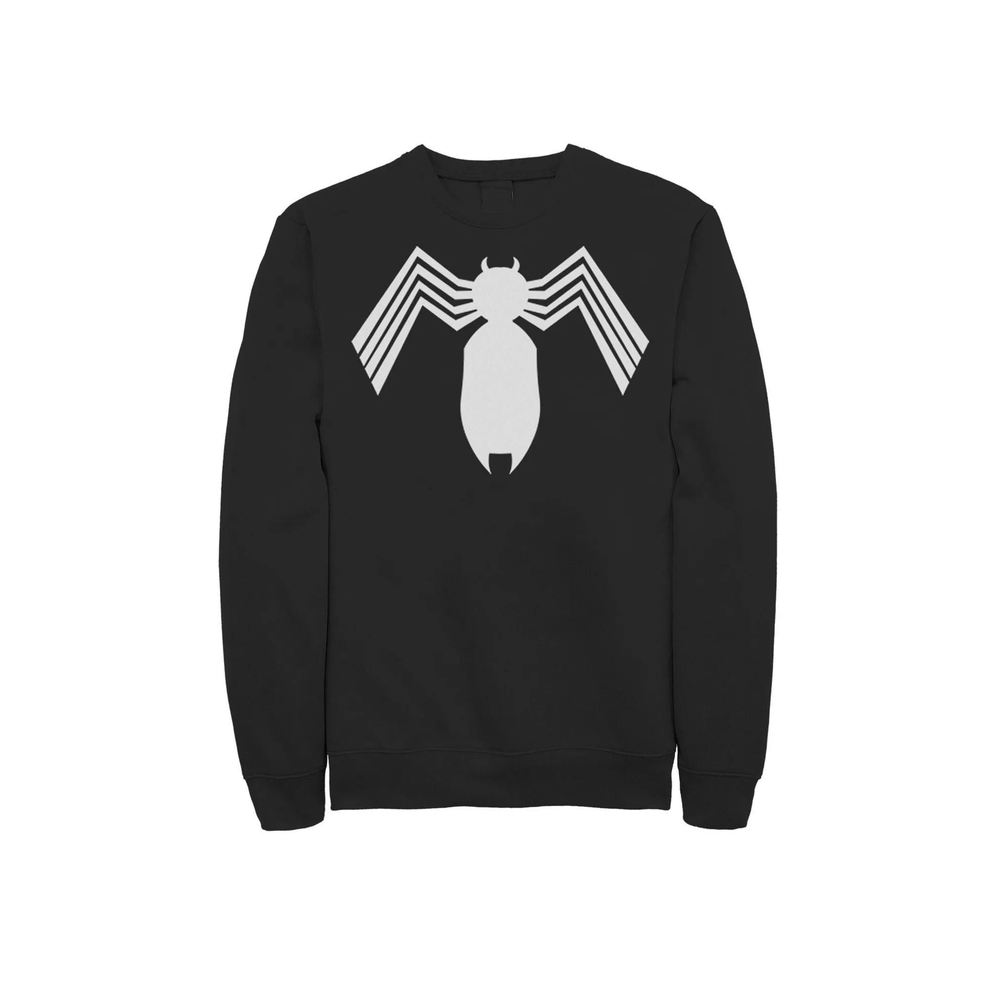 Men's Marvel Spider-Man Arachnid All White Logo Sweatshirt,  Product Image