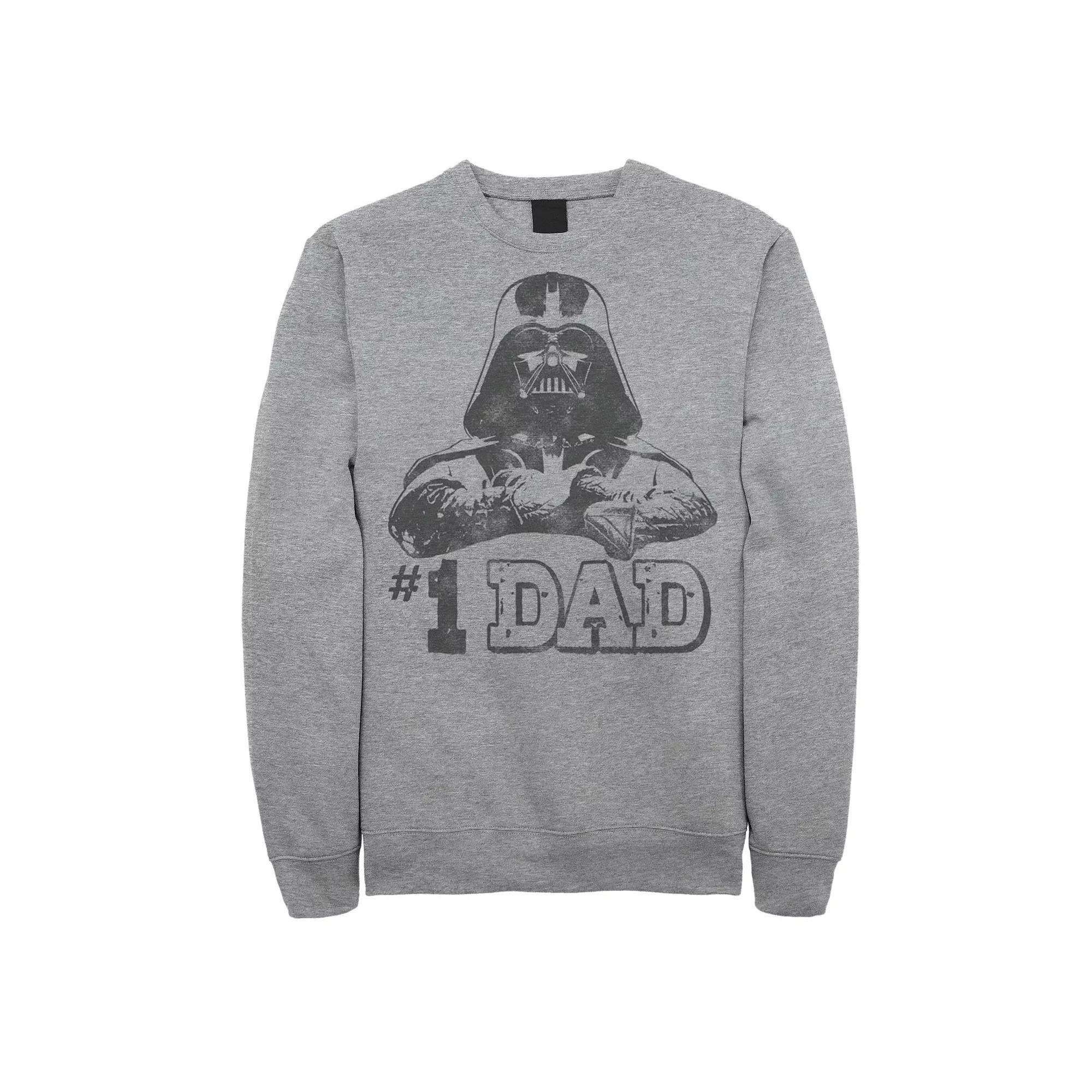 Men's Star Wars Vader #1 Dad Vintage Father's Day Sweatshirt,  Product Image