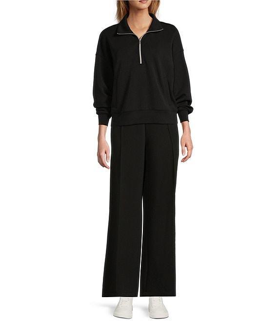 Antonio Melani Active Coordinating Collar Neck Half Zip Sweatshirt Product Image