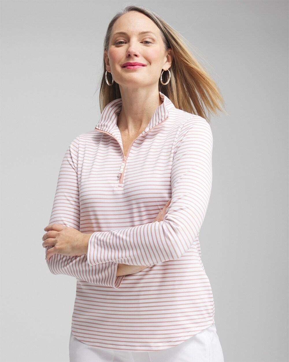 Zenergy® UPF Stripe Long Sleeve Top Product Image