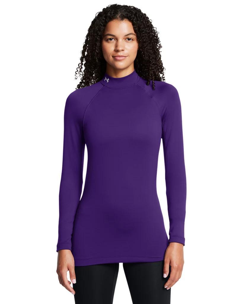 Womens ColdGear Mock Neck Long Sleeve Product Image