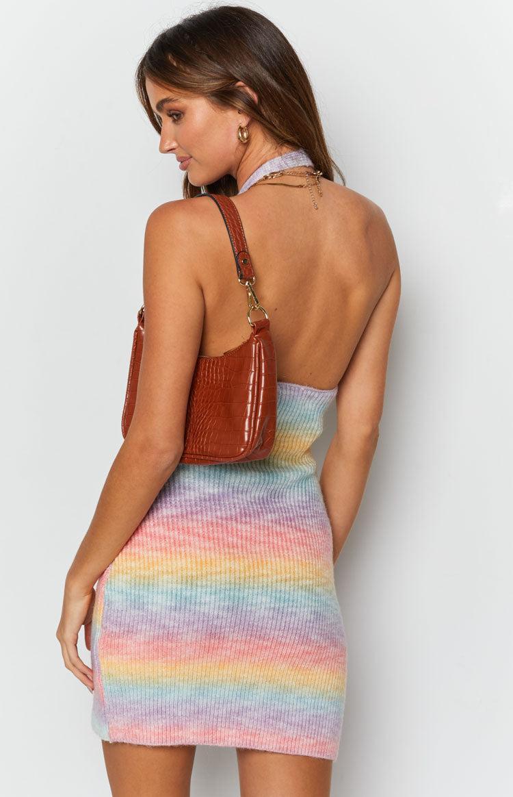 Cloud Nine Halter Mini Dress Rainbow Product Image