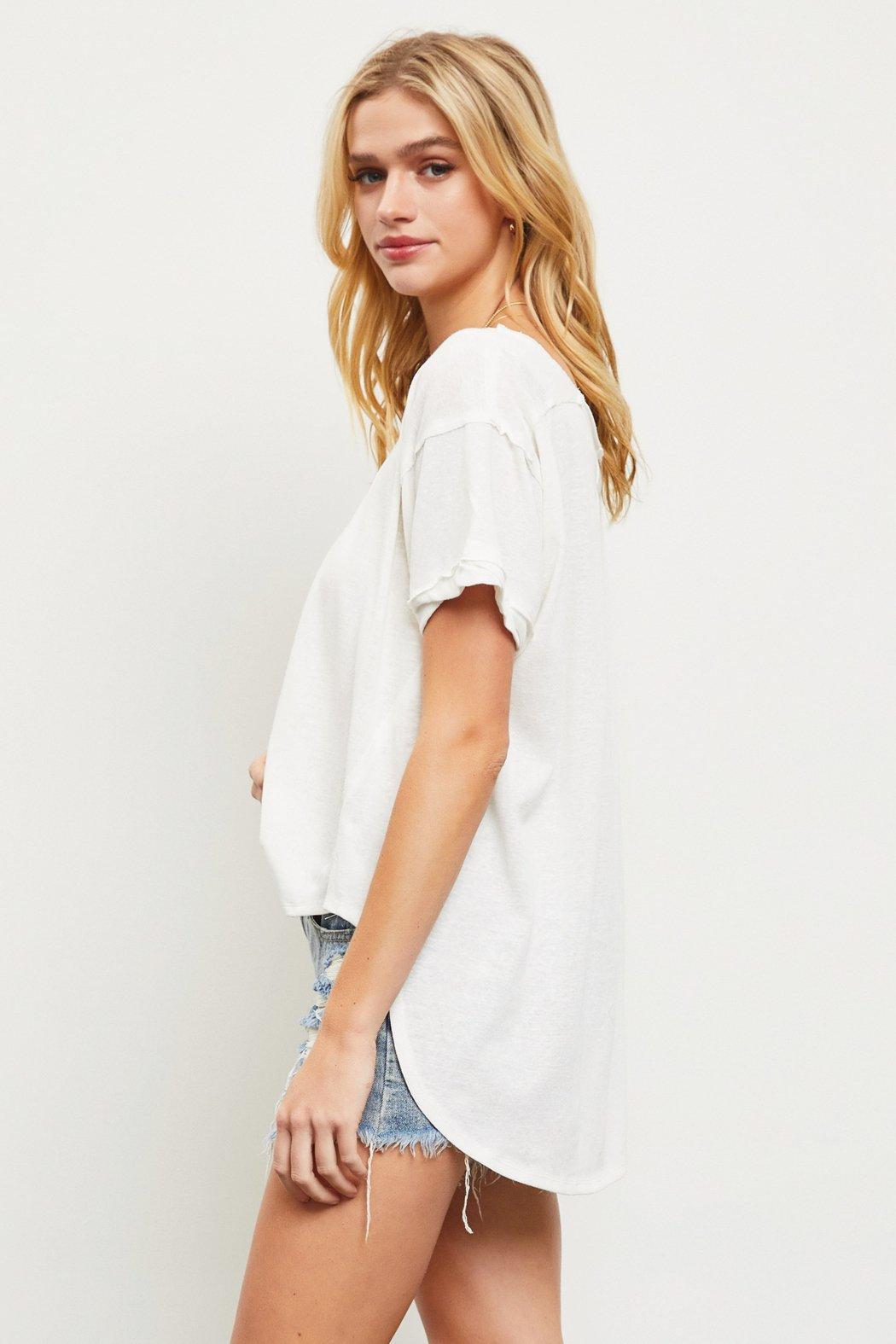 Button Detail Top Product Image